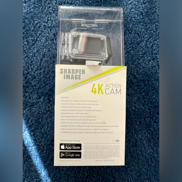 Sharper Image SVC701 Waterproof 4K Full HD Action Cam - Picture 4 of 11